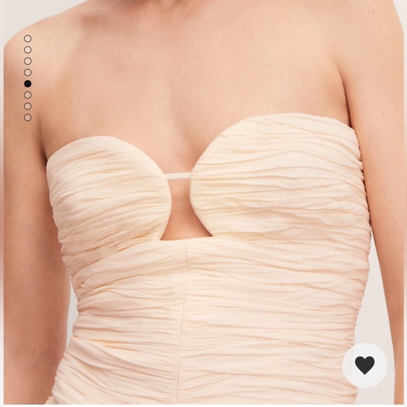 NWT Mango Capsule Collection Draped Dress with Sweetheart Neckline - Picture 4 of 6